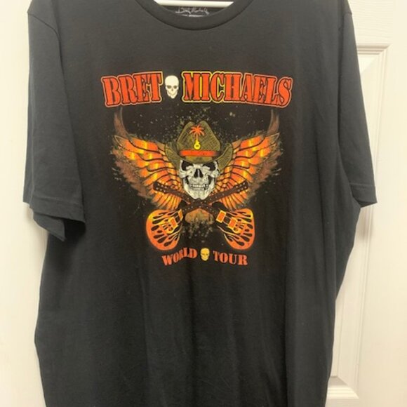 BRET MICHAELS BAND WORLD TOUR TEE - Picture 1 of 2